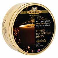 Simpkins Coffee Flavoured Drops 200g Tin Sweets Candy Lollies images 3