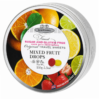 Simpkins Sugar Free Mixed Fruit Drops 150g Tin Sweets Candy Lollies images 3