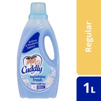Cuddly Sunshine Fresh Fabric Conditioner 1L Laundry Softener x 12 images 4