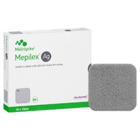 Mepilex Ag Antimicrobial Silicone Foam Dressing 10cm x 10cm 5 Pieces images 4