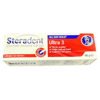 Steradent Denture Fixative Cream Ultra 3 5 Pack 40g Strong Hold images 4