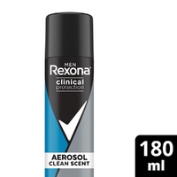 Rexona Men Clinical Protection 96H Antiperspirant Clean Scent 180mL images 4
