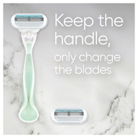 Gillette Venus Smooth Sensitive Razor Handle + 2 Refills 3 Piece images 4