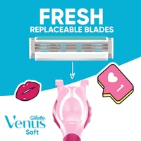 Gillette Simply Venus Razor Handle & 4 Blade Refills images 4