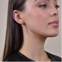 Culturesse Mimi 18K Dainty Diamante Drop Earrings images 4