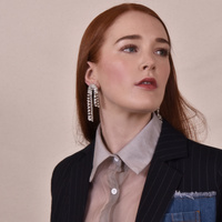 Culturesse Juliet Crystal Diamante Earrings images 4