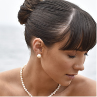 Culturesse Bay Baroque Pearl Stud Earrings (Imperfect No.5) images 4