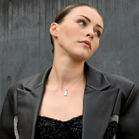 Culturesse Kiss Kiss Dainty Cross Earrings (Silver) images 4