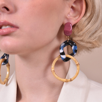 Culturesse Leandre Modern Loop Earrings (for non-pierced ears) images 4
