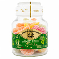 Cavendish & Harvey Fruit Candy Jar 300g Gluten Free Vegan Halal Kosher Sweets images 4