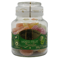 Cavendish and Harvey Fruit Candy Jar 300g Gluten Free Vegan Halal Kosher Sweets images 4