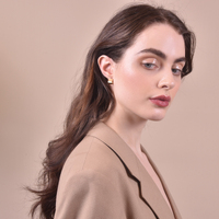 Culturesse Zen Minimal Muse Dainty Huggie Earrings images 4