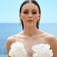 Culturesse Lenore Sculptured Loop Mesh Earrings (Silver) images 4