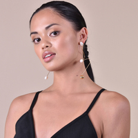 Culturesse Andrya Artisan Dancing Pearl Earrings images 4