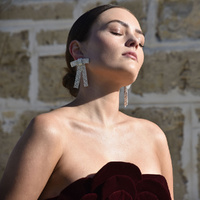 Culturesse Irvine Silver Bow Tie Earrings images 4