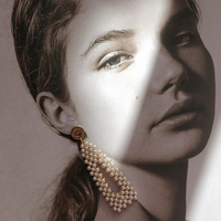 Culturesse Celisse Vintage Pearly Drop Earrings (my ears are not pierced) images 4