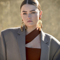 Culturesse Soft Echo Resin Drop Earrings images 4