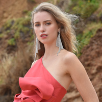 Culturesse Gem Runway Spotlight Mesh Earrings (My ears are not pierced) images 4
