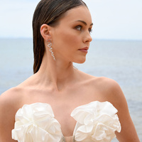 Culturesse Haven Artisan Sculptured Heart String Earrings (Silver) images 4