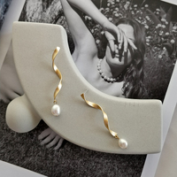 Culturesse Josephine Pearl Twirl Earrings (my ears are not pierced) images 4