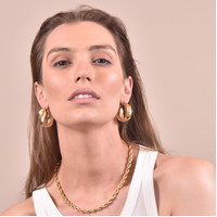 Culturesse Naevia Golden Twists Earrings images 4