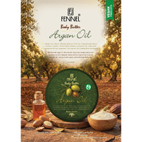 Fennel Argan Oil Body Butter 200g Vegan Moisturising Hydrating Cream Bundle Of 3 images 4