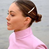 Culturesse Lulu Freshwater Pearl Hair Clip images 4