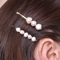 Culturesse April Freshwater Pearl Hair Clip Set images 4