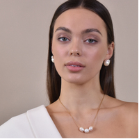 Culturesse Doria Freshwater Pearl Necklace images 4