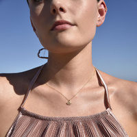 Culturesse Libra Diamante Pendant Necklace (Gold) images 4