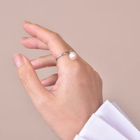 Culturesse Venice Pearl Dangle Ring images 4