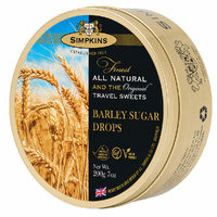 Simpkins Barley Sugar Drops 200g Tin Sweets Candy Lollies images 4
