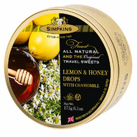 Simpkins Lemon and Honey with Chamomile Drops 200g Tin Sweets Candy Lollies images 4