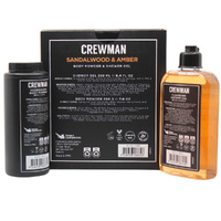 Crewman Sandalwood & Amber Gift Set Body Powder & Shower Gel images 4
