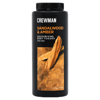 Crewman Body Powder 200g 3 Pack Sandalwood Amber Cedarwood Bergamot Ocean Breeze images 5