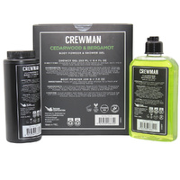 Crewman Cedarwood & Bergamot Gift Set Body Powder & Shower Gel images 5