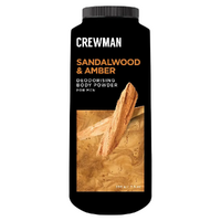 Crewman Sandalwood & Amber Body Powder For Men 200g Deodorising images 5
