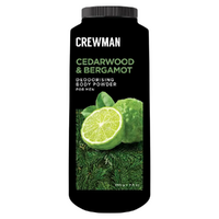 Crewman Cedarwood & Bergamot Body Powder For Men 200g Deodorising images 5