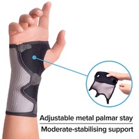 Futuro Wrist Comfort Stabilising Brace Adjustable Black & Grey images 5