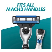 Gillette Mach3+ Razor Handle Plus 2 Cartridges 3 Piece Set images 5
