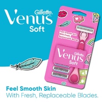 Gillette Simply Venus Razor Handle & 4 Blade Refills images 5