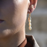 Culturesse Loire Pearl Drop Earrings  images 5