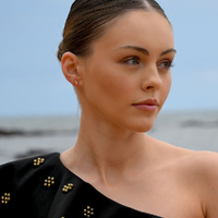 Culturesse Capricorn Artisan Zirconia Pavé Stud Earrings (Gold) images 5