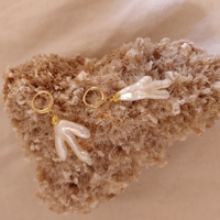 Culturesse Lua Coral Pearl Drop Earrings images 5