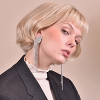 Culturesse Emilio Crystal Diamante Earrings (My ears are pierced) images 5