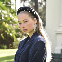 Culturesse Bianca Fancy Rhinestone Tassel Earrings (my ears are not pierced) images 5