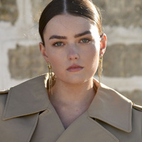 Culturesse Stellar Drape Diamante Tassel Earrings (Gold) images 5