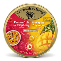 Cavendish & Harvey Mini Drops Passionfruit Raspberry Pineapple Mango 130g images 5