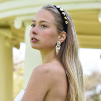 Culturesse Angelica Runway Pearl Splash Earrings (my ears are not pierced) images 5