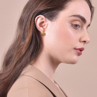 Culturesse Zen Minimal Muse Dainty Huggie Earrings images 5